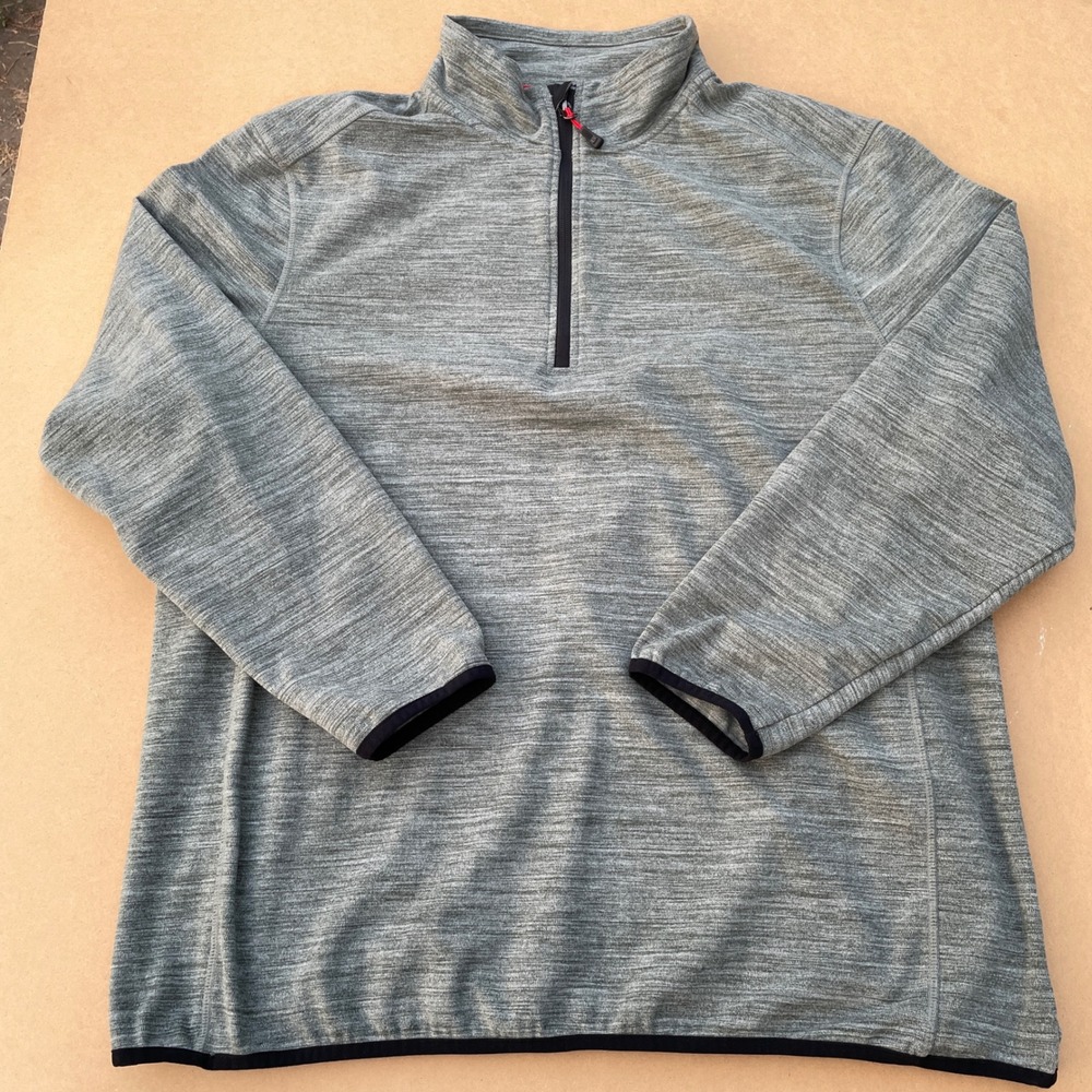 Avalanche Quarter Zip Pullover Mens XXL Grey Hiking Active Space Dye CAM150U